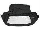 1971-94 Alfa Romeo Spider Convertible Soft Top W dot Plastic Window  Black