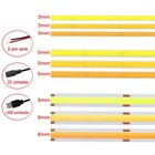 5v 12v 24v Cob Led Strip Light 3mm 5mm 8mm Flexible Tape Cabinet Kitchen Lights