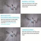 Chrome All Metal Square Shower Head Combo 8  Rain Shower Head Handheld Shower 
