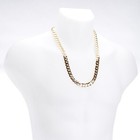 Men s 14k Gold Plated Cuban Link Chain Necklace Box Clasp Safety Lock 12 Mm 26 
