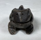 Vtg Carved Guiro Percussion Wooden Frog Instrument   Croaking Frog Tiki