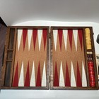 Vtg Drueke Bakelite Catalin Backgammon Set 1 25    X 9mm Red   Butterscotch Vgc  