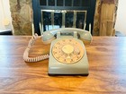 Vintage Stromberg Carlson Working Rotary Dial Phone  Gray And Tan Telephone