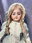 Rare And Beautiful Simon   Halbig 719 Dep German Bisque Head Doll 23   Jf-3