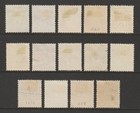 Denmark  1933-40  Scott  s 220-230 Used  Regular Issue  Complete Set