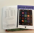 Rare Complete Quilting Kit     Rjr Fabrics     Jinny Beyer     Block Party - 72   x87   