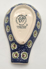 Poland Pottery Spoon Rest Short Style Kitchen Tool Polish Design