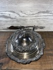 Antique Simpson Hall Miller   Co  Quadruple Silverplate Butter Dish