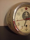 Vintage Russian Soviet Cccp Kauahguyckue  Submarine Clock With  Key