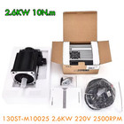    us   2600w 2 6kw Ac Servo Motor Driver Cnc Kit 10n m 220v 2500rpm   22mm 130x130mm