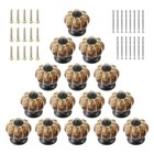  15pcs White Pumpkin Knobs  1 57   Ceramic Cabinet Knobs Antique Drawer Knobs 