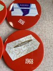 Rare 1924-1968 Vintage Kleenex Tissues Advertising Pins Buttons 8 Unique Designs