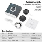 Neewer Nw-etz Pro Auto Focus Lens Adapter For Sony E fe Lens To Nikon Z-mount