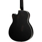 Ortega Rrg40ce-dbk Concert Cutaway Acoustic-electric Resonator Guitar Black