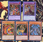 Yugioh  Sacred Beasts - Uria Hamon Raviel 5 Card Armityle Fusion Set Nm