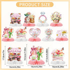 9 Pcs Fresh Off The Market Bridal Shower Party Centerpieces  Watercolor Flower C
