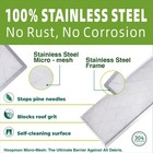 Hoopmon 6 Inch Gutter Guard 100 Stainless Steel Micro-mesh Screen H_6_100
