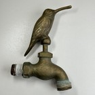Vintage Solid Brass Hummingbird Bird Outdoor Water Faucet Spigot