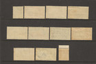 Gibraltar Partial Set Scott  107- 118  no  109  110b  112  Mint Never Hinged Og