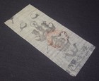 F9 Japanese Antique Mt Fuji Faith Buddha Talisman Woodblock Print Edo Beliefs