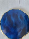Stratton England England Blue Marble Effect Powder Compact