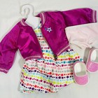 18  American Girl Doll Truly Me Meet Dress Full Outfit  Star Backpack School Set