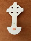 Vintage 1996 Lefton Irish Celtic Cross Holy Water Shamrocks   Gold Trim China
