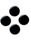4pcs Black Car Door Lock Keyhole Cover Trim Sticker Universal Keyhole Decal 