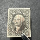 1851 United States Postage Washington 12c Scott 17 Collectible Antique Stamp