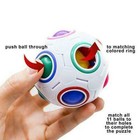 Challenging Puzzle Speed Rainbow Magic Cube Ball Fun Fidget Toy Brain Teaser