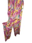 Roxy Girls Floral Smocked Wide Leg Jumpsuit Size L 12 14 Nwt Viscose