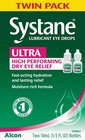 Ultra Lubricant Eye Drops  Artificial Tears For Dry Eye  Twin Pack  10-ml Each