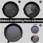 316l Stainless Steel Chainmail Scrubber 8x6 Cast Iron Pan Cleaner Rustproof