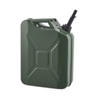 New    20l 5 3 Gallon Jerry Can Gas Steel Tank Green Military Nato Style W  Spout