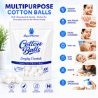 Superpharma Cotton Balls Multipurpose   400 Count  4-pack 