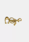 Coach 1635 Signature  C  Brass Gold Bag Charm Key Ring New Nwt