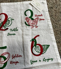 Peking Handicraft 12 Days Of Christmas Dish Towel With Handing Hook