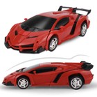 Remote Control Transformation 1 18 Scale Car Robot Mode Red New In The Box