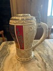 1997 Longton Crown Coca Cola Christmas Stein Collection  season s Greetings 