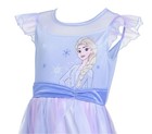 Disney Frozen Queen Elsa Girl s Satinet And Sheer Tulle Ombre Nightgown  Gown