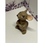 Vintage Hagen Renaker Miniature  Mouse Figurine Brown Glossy Glazed Tiny Animal