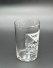 White   Gold Beer Shell Glass   Pre Pro Acid Etched   Claussen Brewing  Seattle