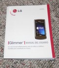 2008 Lg Glimmer Celluar Phone User Guide Owner s Manual English And Spanish