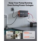 Uimoso 1500w Sump Pump Backup System With Lcd And Pure Sine Wave Inverter