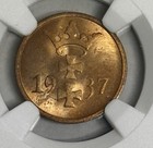 Danzig Free City Of Danzig 1937 1 Pfennig Ngc Ms 63 Red 