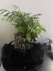 Clinique Floral Makeup Bag Pink Red Green Zipper Closure Cosmetic Pouch