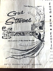 Rare Vintage 1956 Gus Stevens Promo Menu Biloxi Ms Summer Of Elvis Presley Visit