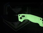 Exclusive Cjrb Doubletap Recoil Lock D2 Black Blade Glow Green G10 Handle Knife 