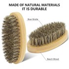 Beard Brush Beard Comb Set For Men  5 In 1 Facial Hair Grooming Kit With Natu   