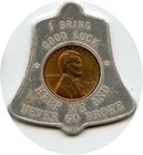 1949 Cincinnati Ohio Oh A   N Furniture   Appliance Good Luck Encased Cent Penny